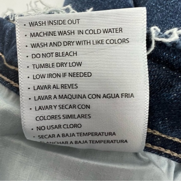 NWT KanCan Jr Women’s Blue Jeans Sz 5 (26) High-Rise Boyfriend Distressed Ripped - Picture 11 of 16